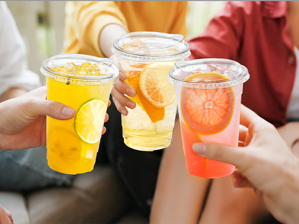 Plastic Cups with Lids