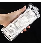 Tecbeauty Cotton Pad Holder Makeup Pads Cotton Swab Dispenser for Bathroom Storage,Clear, Acrylic...