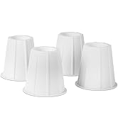 Home-it 5 to 6-inch Super Quality Bed risers, White Round Shaped, Bed Riser Helps You Storage Und...