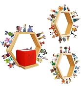 MITREL for Tonies Shelf Magnetic – Wooden Tonies Storage Shelf, Tonie Box Shelf with Tonies Holde...