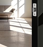 Veise Keyed Entry Door Lever for Bedroom, Wave Exterior Interior Door Handle with Lock and Key