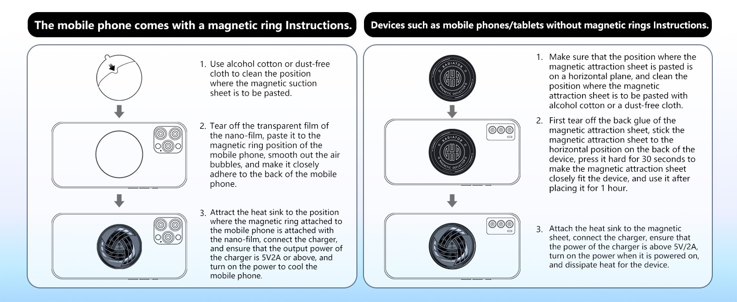 Cell Phone Cooler Magnetic Cooler