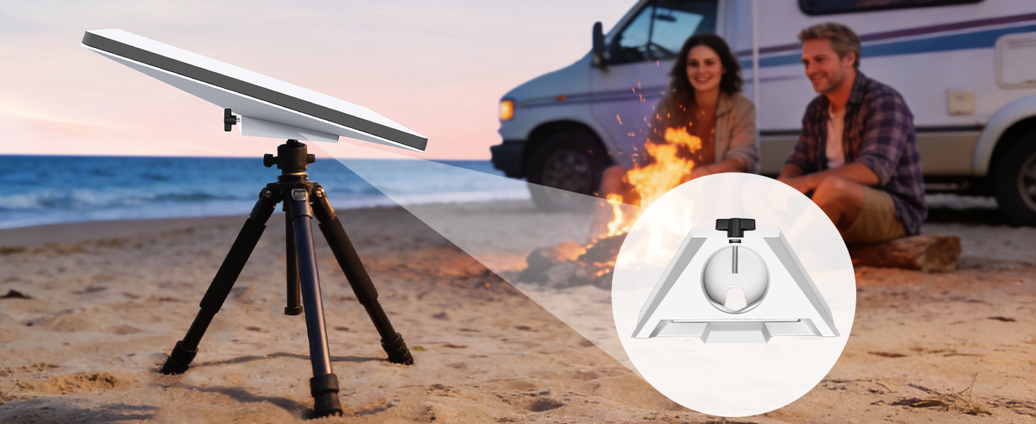 Starlink Mini Pipe Adapter, with 1/4 - 20 Threaded Tripod Mount Adapter