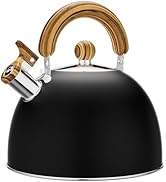 4.2 Quart Tea Kettle Stovetop Whistling for Stove Top Food Grade Stainless Steel Tea Kettles with...