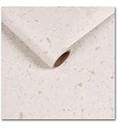CRE8TIVE Off White Flecked Terrazzo Contact Paper Peel and Stick Waterproof Granite Countertop Co...