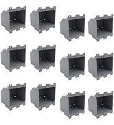 Electrical Outlet Boxes Plastic 2 Gang,Plastic Junction Box for Switches for Home Improvement,Ele...