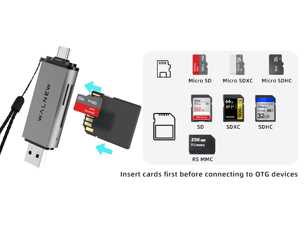 TF SD card reader USB C