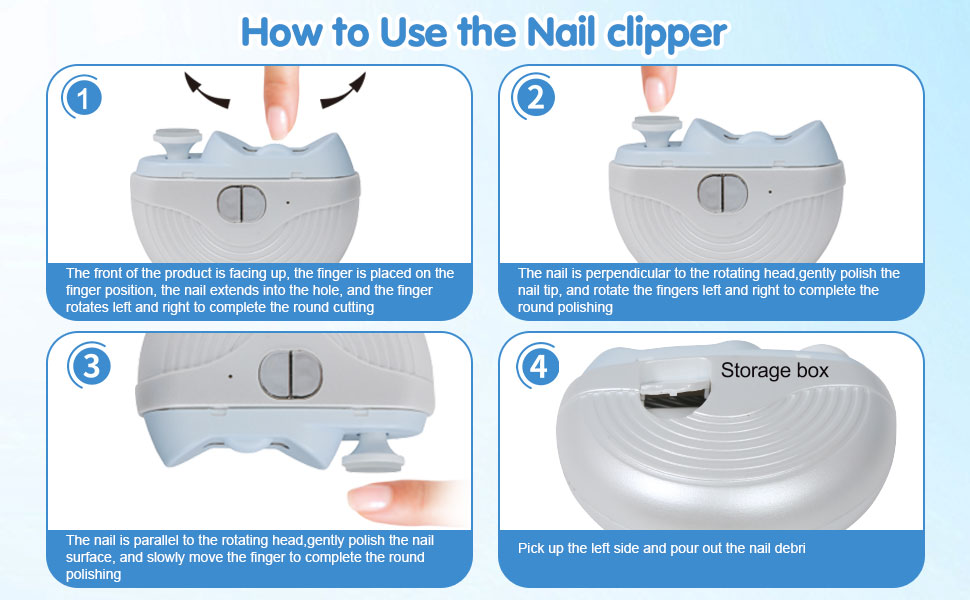 Electric Nail Clippers 3Speeds