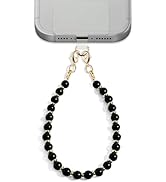 NUBYYA Lostars Handmade Gemstone Beaded Phone Wrist Strap with Tether Tab – Detachable Hands-Free...
