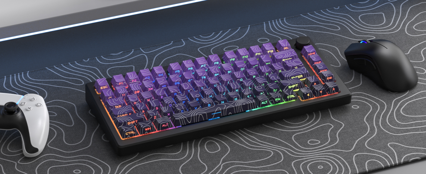 purple keycaps