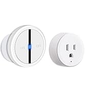 NineLeaf Mini RemoteControl Outlet Plug Adapter, Socket with Remote, 500ft Long Range Wireless Li...