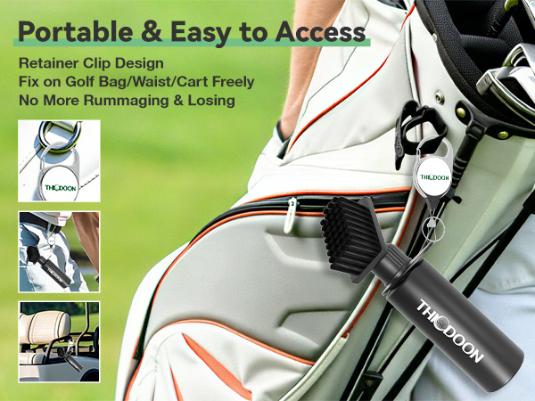 Portable Golf Club Groove Cleaning