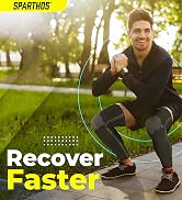 Sparthos Leg Compression Sleeves - Aid in Recovery and Support Active Lifestyle - Innovative Brea...