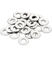 100 PCS #10 Stainless Flat Washer, 1/2