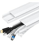 TV Cable Hider - 62.8in PVC Cord Hider Cable Management Wall, Paintable Cable Concealer for Wall ...