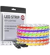 BTF-LIGHTING FCOB COB WS2812B IC RGB LED Strip DC5V 16.4FT Individual Addressable 160Pixel/m 800L...