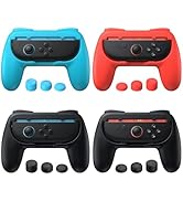 FASTSNAIL 4 Pack Grips for Nintendo Switch 2 (2025) for Joy-Con 2, Wear-Resistant & Anti-Slip Swi...