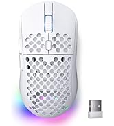DIERYA M1 Wireless Gaming Mouse, 24000DPI, 180Hrs Battery, 16.8M RGB, 6 Programmable Buttons, Lig...