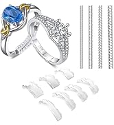 Eiito Ring Size Adjuster for Loose Rings (18 Pcs), Ring Resizer for Ring Adjuster Smaller, Ring S...