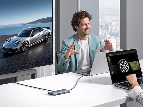 laptop docking station usb-c multiport adapter lenovo laptop dock usb c hub docking hdmi hub