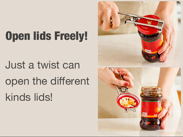 open lids freely!