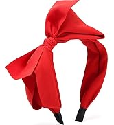 WantGor Bow Headbands for Women, Big Bowknot Hair Hoop Women Knotted Wide Turban Headbands Hair B...