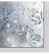 3D Window Film No Glue Privacy for Glass Sticker Static Cling Heat Control Anti UV Non-Adhesive D...