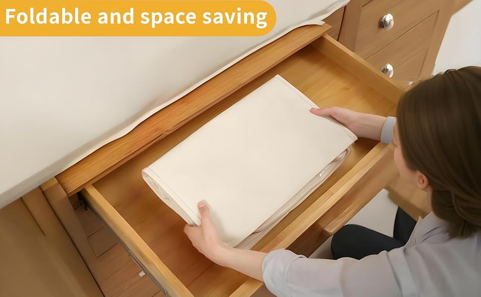 Foldable for storage, saving space