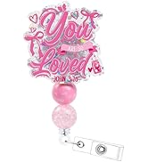 Bible Verse Badge Reel Retractable - Cosmisun You are So Loved Badge Holder Valentine's Day Chris...