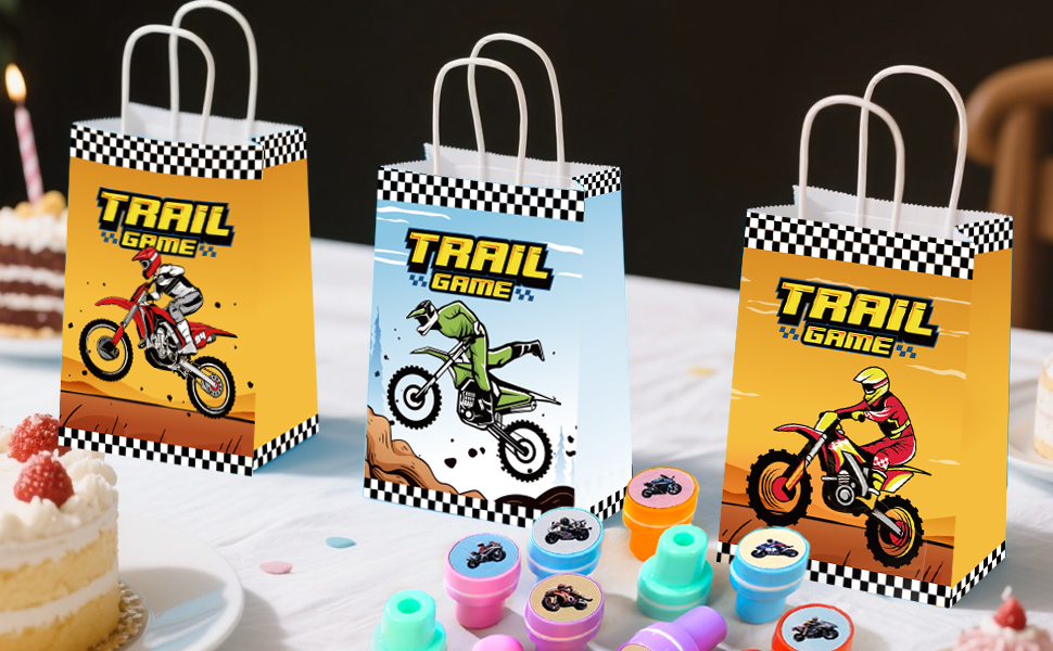 motocross birthday party favors