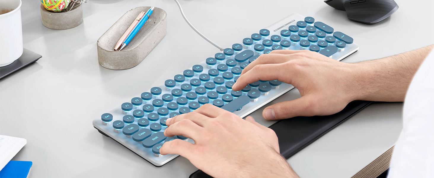 Blue LED Backlit Gaming Keyboards