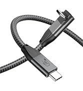 XAOSUN USB C to USB C Cable - 3.3ft, 90 Degree, 20Gbps Data Transfer, 4K Video, 240W Fast Chargin...