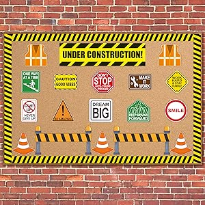 Construction Theme Bulletin Board Borders