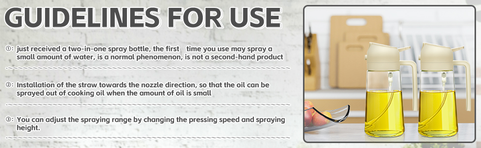 oil dispenser bottle spray and pour