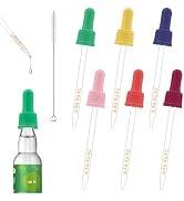 Glass Dropper Pipettes Compatible with Sodastream Bubly Drops Flavors, Flavoring Dropper 1ML Pipe...
