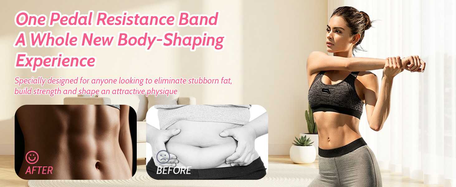 pedal resistance band with handle