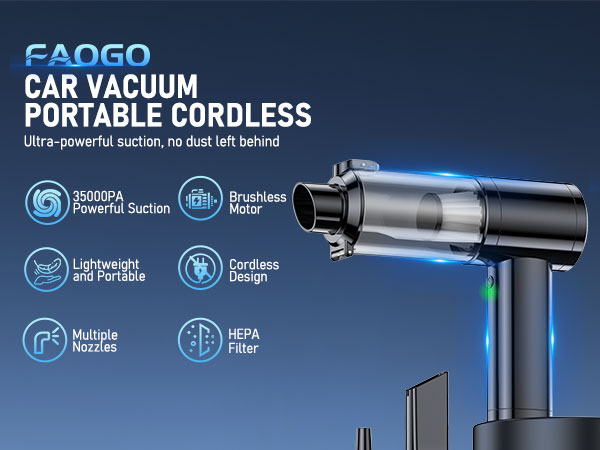 Car Vacuum Portable Cordless