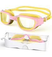Zeligerstar Kids Swim Goggles,Swimming Goggles for Kids 6-14, Anti-Fog UV Protection Pool Goggles...