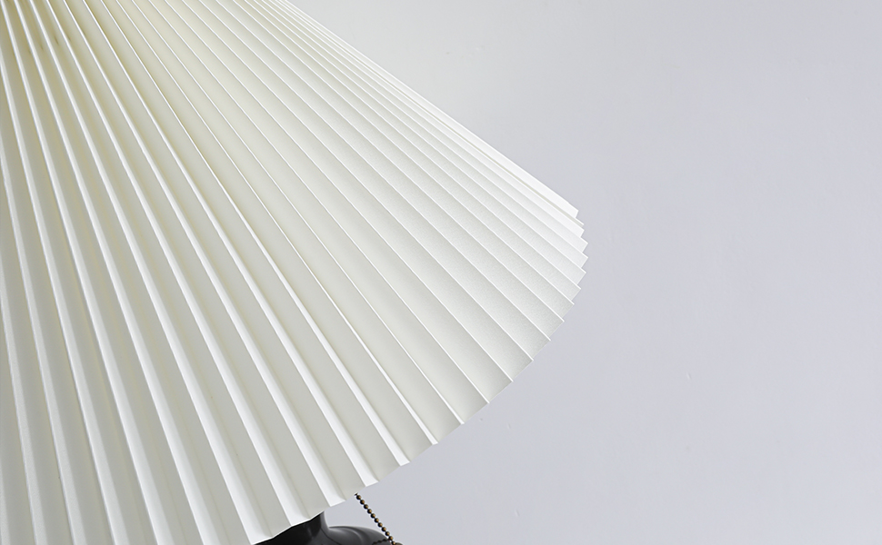 large pleated lamp shade