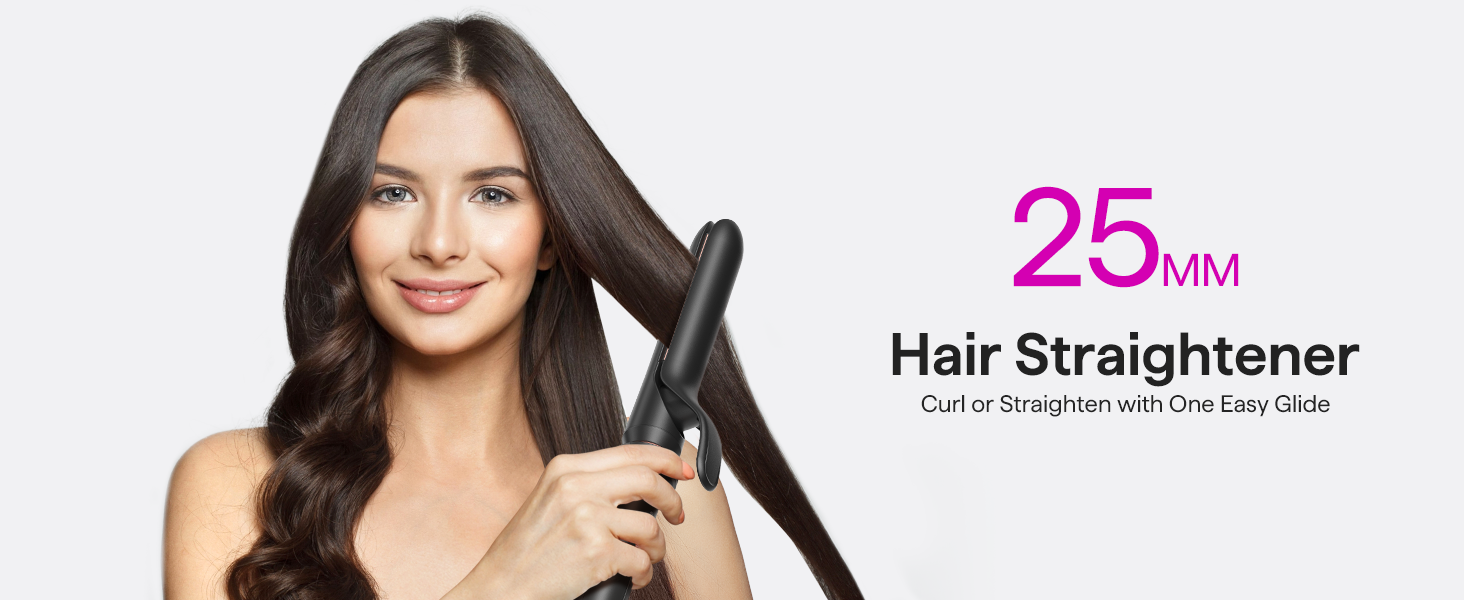 2 in 1 straightener&curler