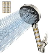 SR SUN RISE NSF Certified Filtered Shower Head with Handheld for Hard Water to Remove Chlorine Hi...