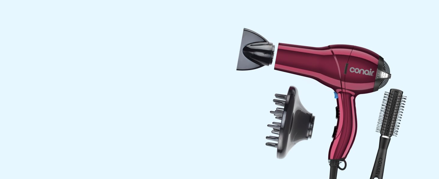 Hair dryer with components