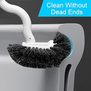 Flexible toilet brush