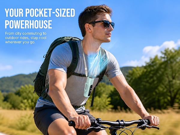 cooling fan for men for travel hiking camping