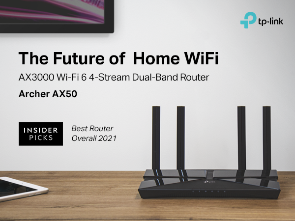 WiFi 6 Dual Band Router - TP-Link AX3000 Archer AX50