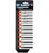 pgroup 10PCS 1/2” Drive Deep Socket Set, SAE (3/8"-15/16"), 6-Point, Cr-V Steel, Chrome Plated So...