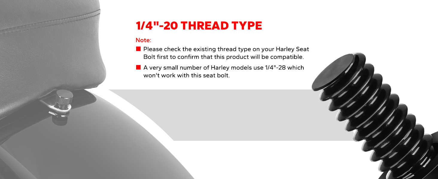 harley seat srews