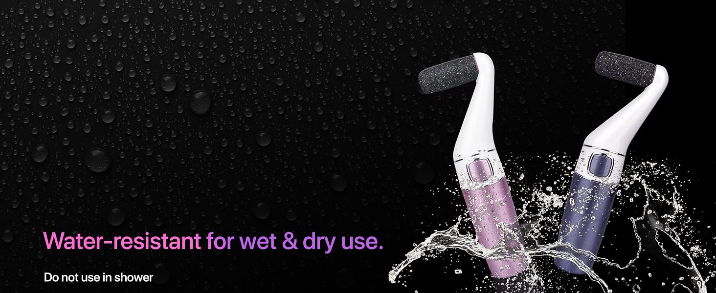 water-resistant pedicure tools for wet and dry use - smooth and soft feet for real comfort every day