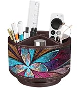 TV Remote Control Holder for Table, 360 Swivel Pen Holder for Desk Organizers and Accessories, Ni...