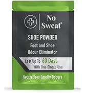 No Sweat Foot And Shoe Odour Eliminator Powder - Lasts Up To 60 With One Single Use - Salty Struc...